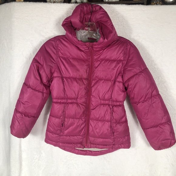 Old Navy Kids Girls Quilted Puffer Jacket Hooded Parka Coat Winter Warm Outwear - Picture 5 of 14